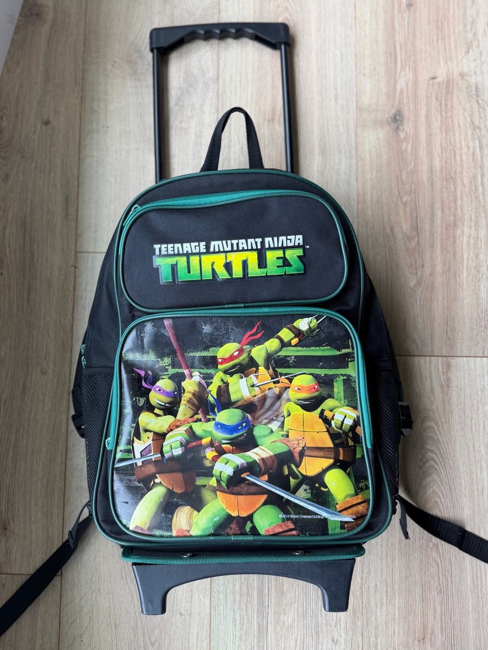 Teenage Mutant Ninja Turtles Rolling Backpack Luggage Travel bag - Picture 7 of 7